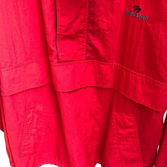 Gear for Sports Wind Spirit Sailing Windbreaker Jacket Size L Half Zip Red Flaw - Picture 4 of 11